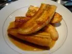 Flambéd bananas 